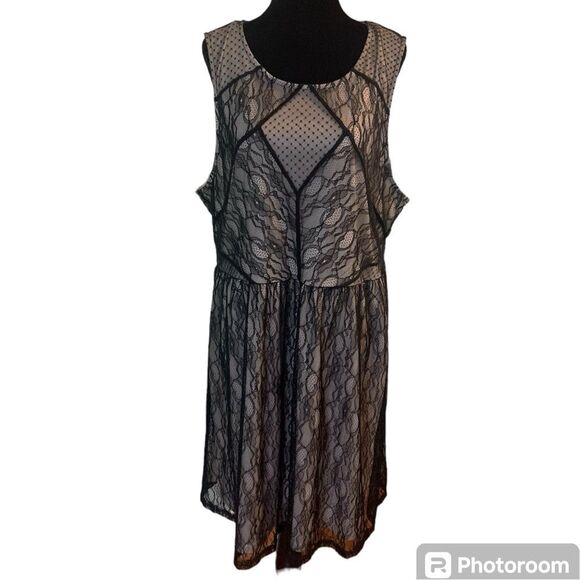 Forever 21 plus black lace dress 2X - Picture 1 of 6
